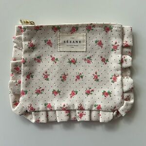 Sezane Pouch Rose Print